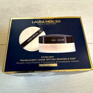 Brand New XL Laura Mercier Translucent Loose Setting Powder & Puff 49g - 1.7oz